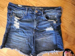 Womens American Eagle Jean Shorts Size 14 - Picture 1 of 5