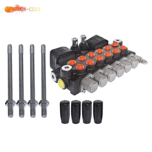 Válvula de control direccional retroexcavadora hidráulica con 2 joystick 11 GPM 6 carretes - Imagen 1 de 17