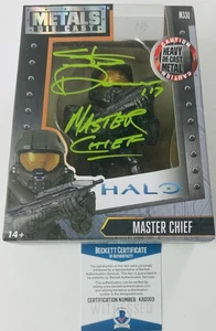STEVE DOWNES SIGNED MASTER CHIEF METAL DIE CASE FIGUR HALO AUTOGRAMM BAS 003 - Bild 1 von 6