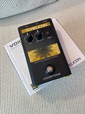 TC Helicon Voicetone T1 Adaptive Tone Dynamics Vocal Compressor Pedal (unboxed) - Image 1 of 4