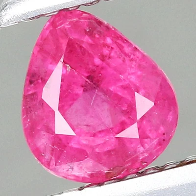 0.3ct Pear Natural Pinkish Purple Rubellite Tourmaline Mozambique, Africa Gemsto - Image 1 of 4