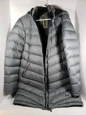 Chaqueta Under Armour Mujer Grande Gris Azul UA Storm ColdGear Abrigo Acolchado Puffer Foto 1 de 4