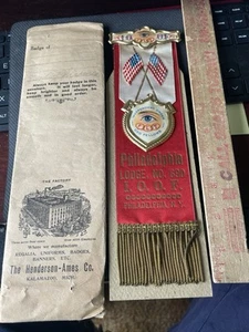 Ribbon IOOF Lodge 690. Philadelphia Independent Order Of Odd Fellows Memoriam - Bild 1 von 13