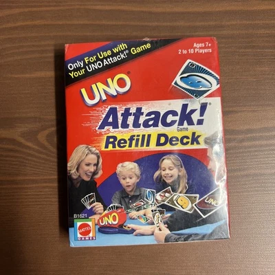 UNO Attack! Refill Deck B1621~New Factory Sealed~112 Cards~2002 Mattel - Image 1 of 2