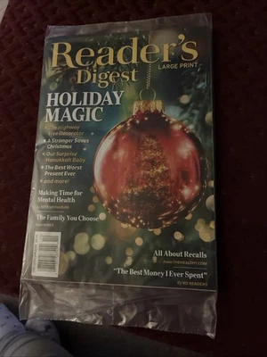 Reader’s Digest Magazine Large Print Dec 2025 Jan 2026  Issue Plastic Wrapped - Image 1 of 2