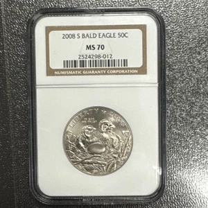 2008-S Bald Eagle Half Dollar NGC MS70. - Picture 1 of 8