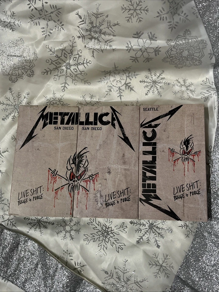 Metallica Live Shit Binge & Purge VHS TAPE SET SAN DIEGO 1-2 & SEATTLE - Image 1 of 1