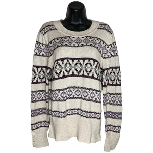 Pendleton Fair Isle Sweater Womens L Preppy Pullover Nordic Cottage Granny Comfy - Picture 1 of 19