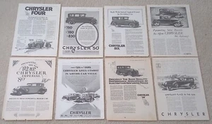 Vintage Chrysler Advertisements Lot of 8 - Picture 1 of 1