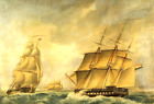 perfact 36x24 Ölgemälde handbemalt auf Leinwand ""A Naval Vessel"" N10660"