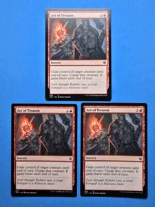 3x Act of Treason Jumpstart 2020 Mtg Magic Card Sorcery Red Mountain 289 - Picture 1 of 2