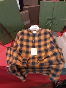 Gucci Jungen Baumwolle Knopfleiste Hemd Größe 12. Neu mit Etikett - Bild 1 von 9