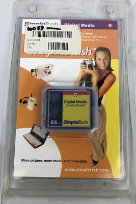 SimpleTech Digital Media CompactFlash 64MB (STI-CF/64) - Image 1 of 2
