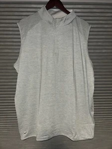 Peter Millar Crown Crafted Stealth 1/4 Zip Golf Vest XL Gray Heather Performance - Picture 1 of 7