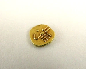 17th - 18th CENTURY GOLD INDIA TRAVANCORE INDIAN STATE FANAM COIN - Picture 1 of 11