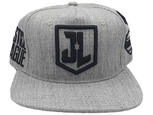 DC Comics Bioworld Gray Justice League Retro Snapback Hat - Picture 1 of 7