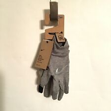 Nike Men's Dri-FIT Accelerate Running Gloves Gray Touch-Screen Text Extra Large