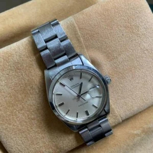 Rolex Oyster Date Precision Vintage Antique Silver Dial Hand Winding Wristwatch - Picture 1 of 9