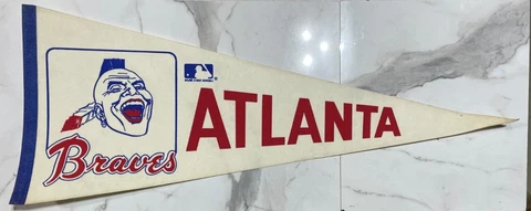 ATLANTA BRAVES VINTAGE 1969 MLB BASEBALL PENNANT Cover
