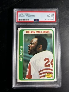 1978 Topps #264 Delvin Williams PSA 8 San Francisco 49ers - Picture 1 of 2