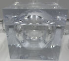 Vintage Lucite Acrylic World Globe Ice Bucket /8 Nestle Glass Mugs