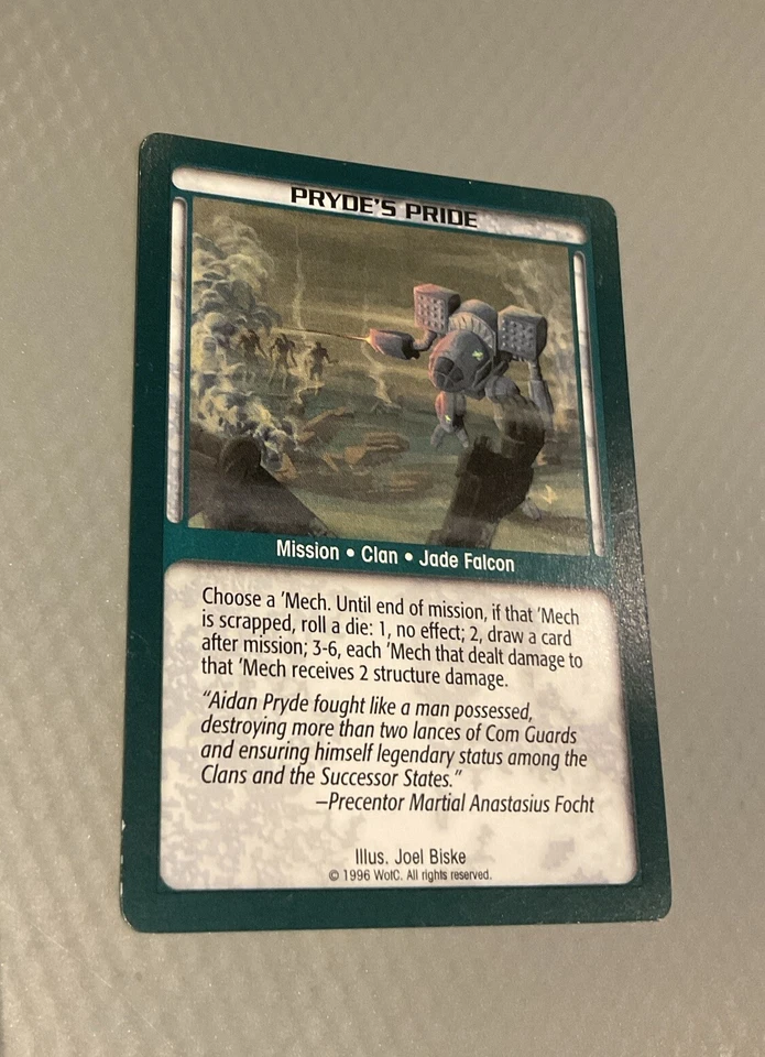 Battletech - CCG - PRYDE’S PRIDE - Rare - Ungraded Limited - Image 1 of 1