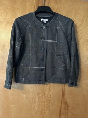 Blazer Christopher & Banks Talla (P-S) A Cuadros Abotonados, Largo Corto ¡EXCELENTE ESTADO USADO!! Foto 1 de 4