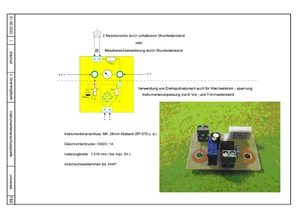 analog Voltmeter Amperemeter Einbauinstrument Messinstrument Anschlussplatte für - Bild 1 von 7