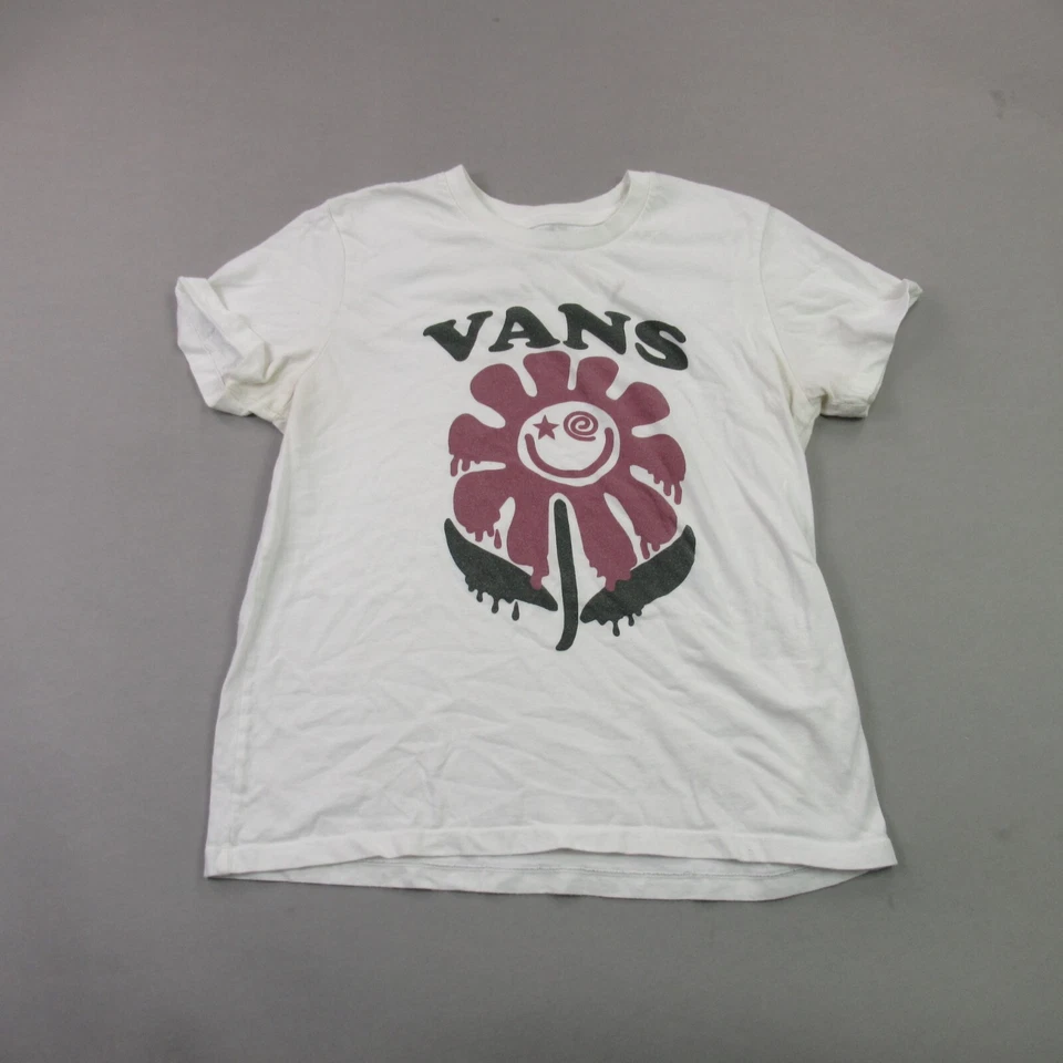 Vans рубашка для мальчиков маленький короткий рукав повседневный ворота белый легкий - Изображение 1 из 4