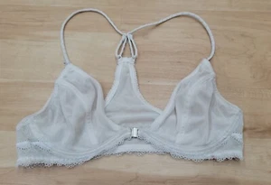 Free People Intimate BH ohne Polster weiß Frontverschluss Größe 32C - Bild 1 von 2