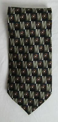 CORBATA LOUIS ROTH AZUL, BRONCE Y BRONCEADO PATRÓN A CUADROS USADO EN EXCELENTE ESTADO DHT039 Foto 1 de 2