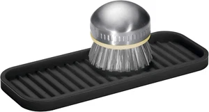 Idesign Lineo Silicone Kitchen Sink Tray for Sponges, Scrubbers, Soap, Stovetop - Picture 1 of 12