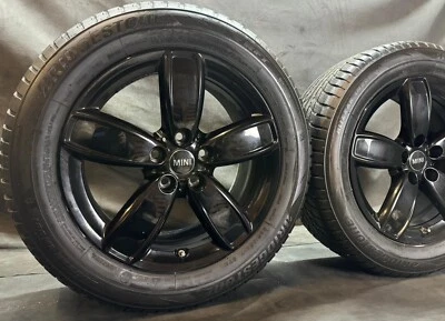 Originale Kompletträder lAlufelgen MINI COOPER 17” Glänzend Schwarz - Winter - Bild 1 von 4