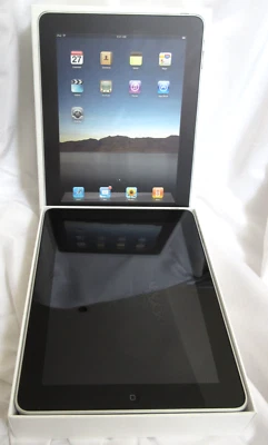 Apple iPad 1ª Generación A1219 32 GB Pantalla Wi-Fi Talla 9,7" Plateado con Caja Leer Descripción Foto 1 de 4