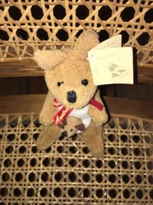 AUSTRALIA TEDDY & FRIENDS MOM & Joey KANGAROO SET PLUSH - Picture 1 of 3