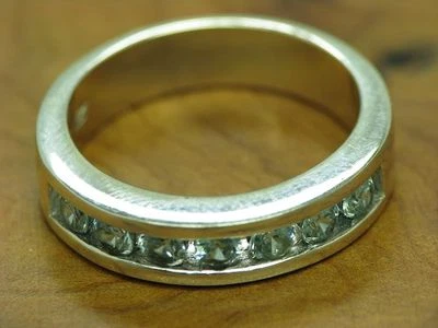 925 Sterling Silber Ring mit Zirkonia Besatz / Echtsilber / 5,6g / RG 57 - Bild 1 von 3