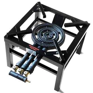 12,2 kW 3 SCHLÜSSEL STRAPAZIERFÄHIG GUSSEISEN LPG GAS RING HERD BRENNER GASTRONOMIE OUTDOOR - Bild 1 von 6