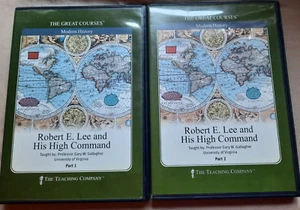 GREAT COURSES ROBERT E. LEE & HIS HIGH COMMAND Civil War Part 1 & 2 DVD Set - Picture 1 of 6