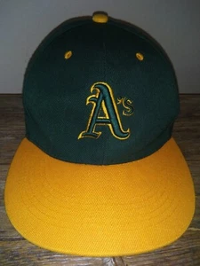 Vintage Oakland A's Baseball Team Hat - Old School Green Gold Bill Mens Ball Cap - Picture 1 of 8