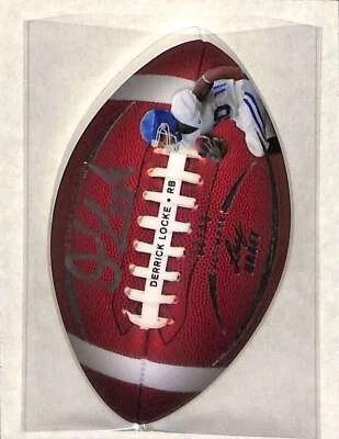 2011 Leaf Ultimate Draft #FB-DL1 Derrick Locke AUTO Die Cut Football EX - Image 1 of 2