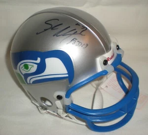 SHAUN ALEXANDER Seattle Seahawks Autographed Mini Helmet Topps Reserve #0339225 - Picture 1 of 6