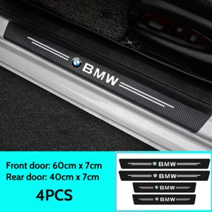 4Pcs Auto Einstiegsleisten Rutschfester Kratzfester Streifen Aufkleber Für BMW - Bild 1 von 5