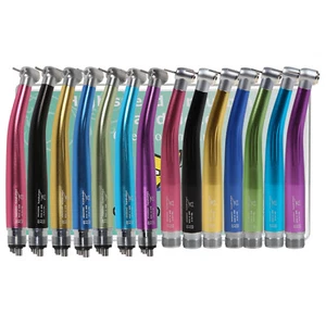 NSK Style Dental High Speed Handpiece Air Turbine Push Button 2/4Hole 7 COLORS - Picture 1 of 75