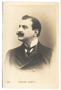 Antonio Scotti Signature Card (Falstaff), Postcard- Italian Baritone (1866-1936) - Picture 1 of 4