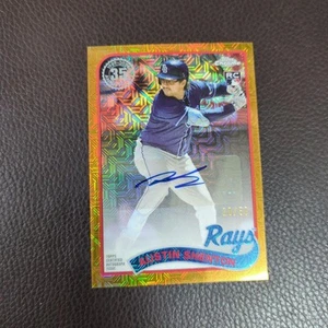 Austin Shenton Topps Chrome Autograph Card From Japan 2024 Tampa Bay Rays Silve - Picture 1 of 3