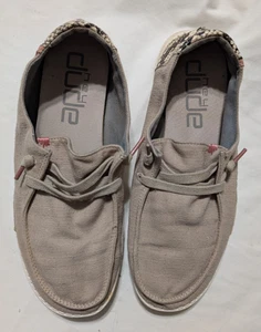 Hey Dude Schuhe Herren Größe 9 Canvas Python Schlangenmuster Halbschuh Freizeit Komfort - Bild 1 von 9
