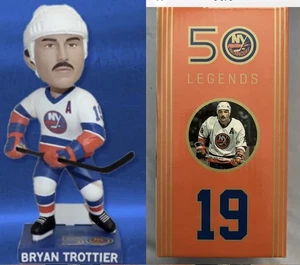 NY ISLANDERS BRYAN TROTTIER BOBBLEHEAD SGA 50TH ANNIVERSARY 3/11/2023 HOCKEY - Picture 1 of 7