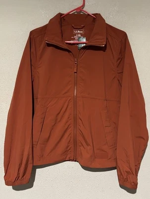 NWT LL Bean Women’s Light and Airy Windbreaker Sz S Full Zip Hidden Hood B15 - Image 1 of 4