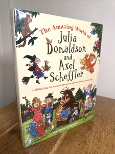 Amazing World of Julia Donaldson & Axel Scheffler SIGNED & DOODLED UK 1/1 HB - Picture 1 of 10