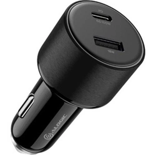Alogic Rapid Power CRCA100 100W Car Charger with 1x USB-C Port & 1x USB-A Port -
